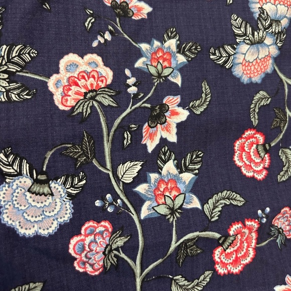 LOFT Riviera Shorts Blue & Pink Floral Print Cotton Blend Size 18 NWOT - Picture 5 of 9